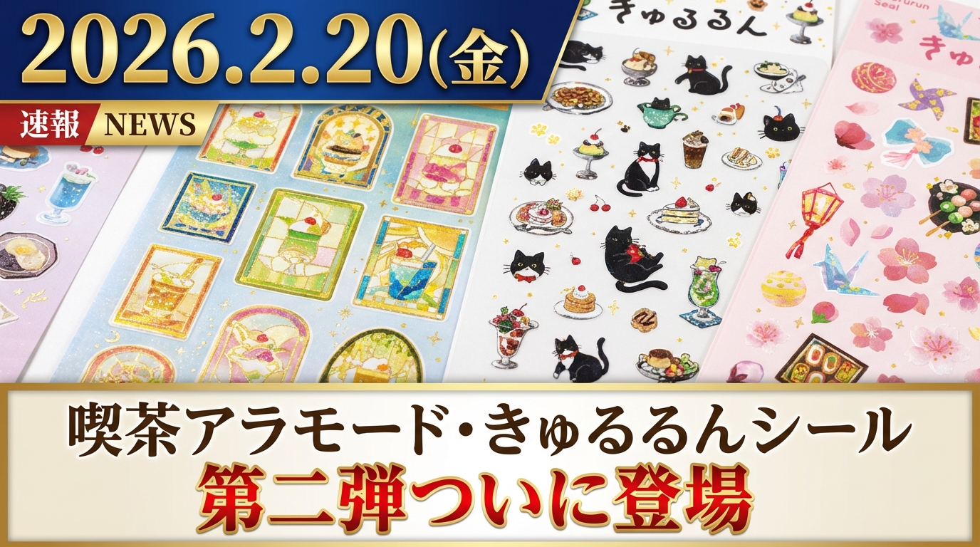 速報】2026年2月20日発売！大人気「きゅるるんシール vol.2」全8種の
