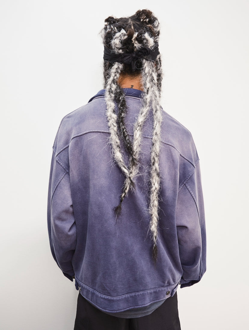 TYPE-001 SWEAT TRUCKER JACKET NAVY – BONKNOW FREAKS