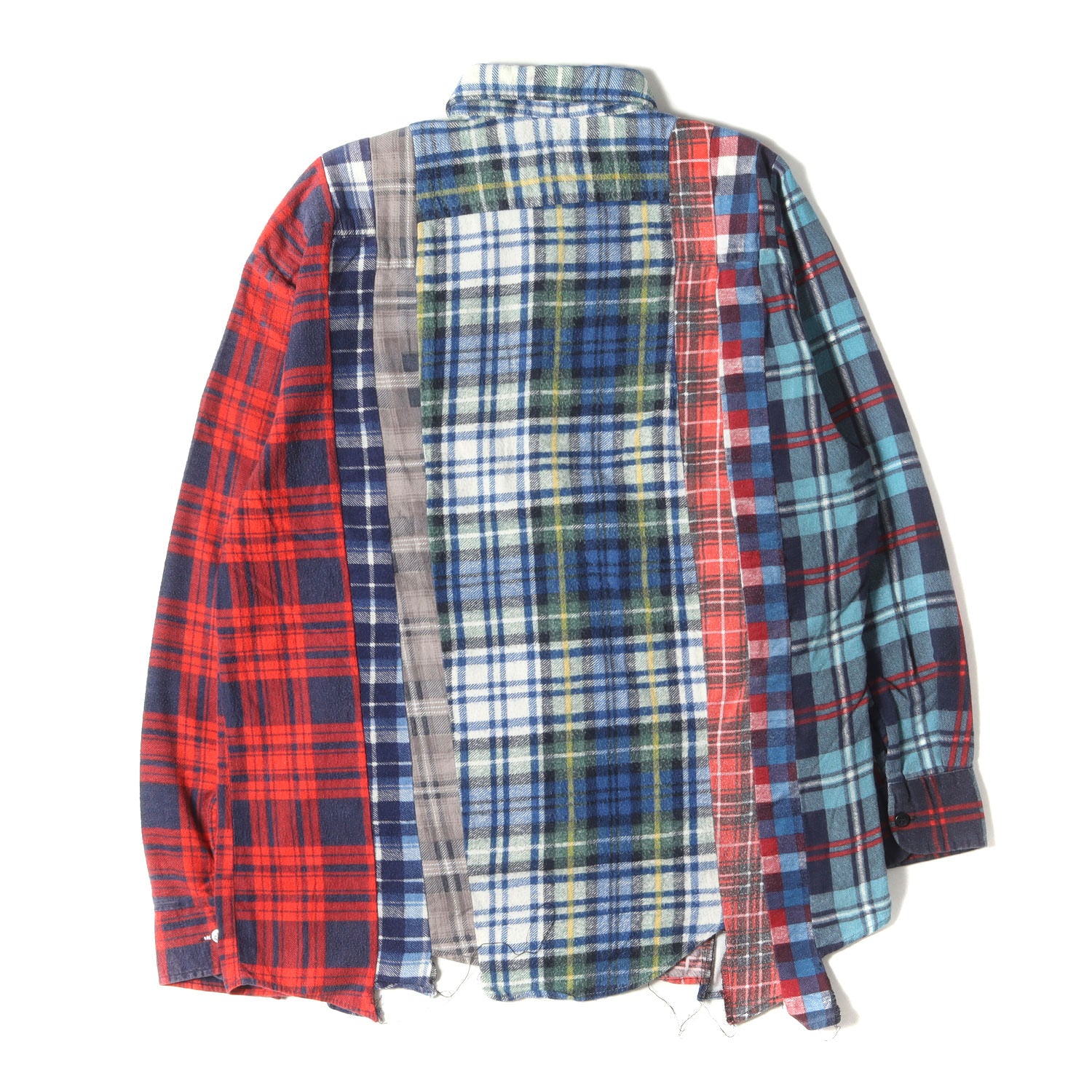 ヴィンテージ リメイク フランネル チェック シャツ / 長袖 解体 再