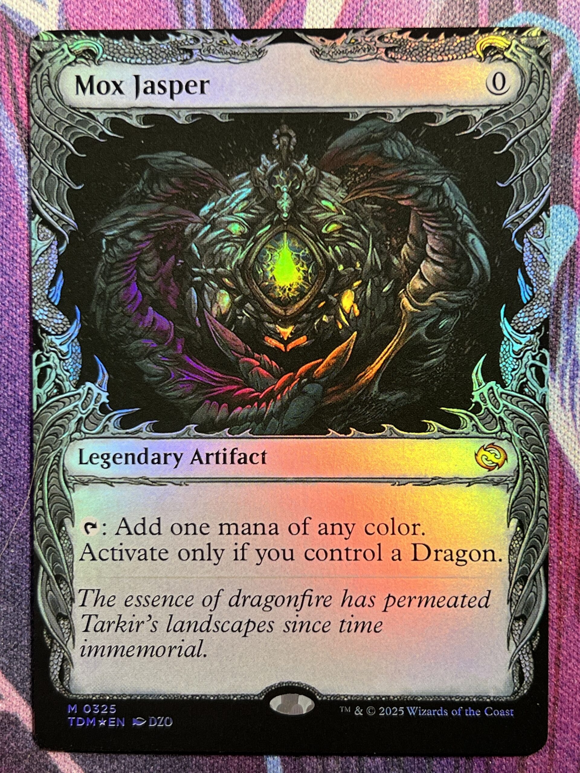 Mox Jasper TDM Showcase Art #325 Foil – Bootleg Mage