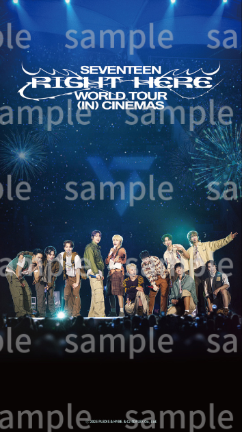SEVENTEENコンサート映画「RIGHT HERE」新ポスター＆ムビチケ特典絵柄