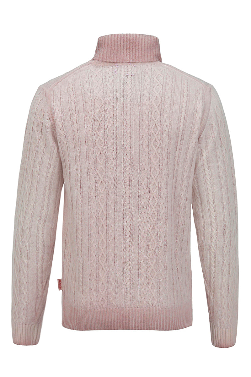 FORT フェードケーブルタートルネックニット / COL：BLU ブルー系 BOB