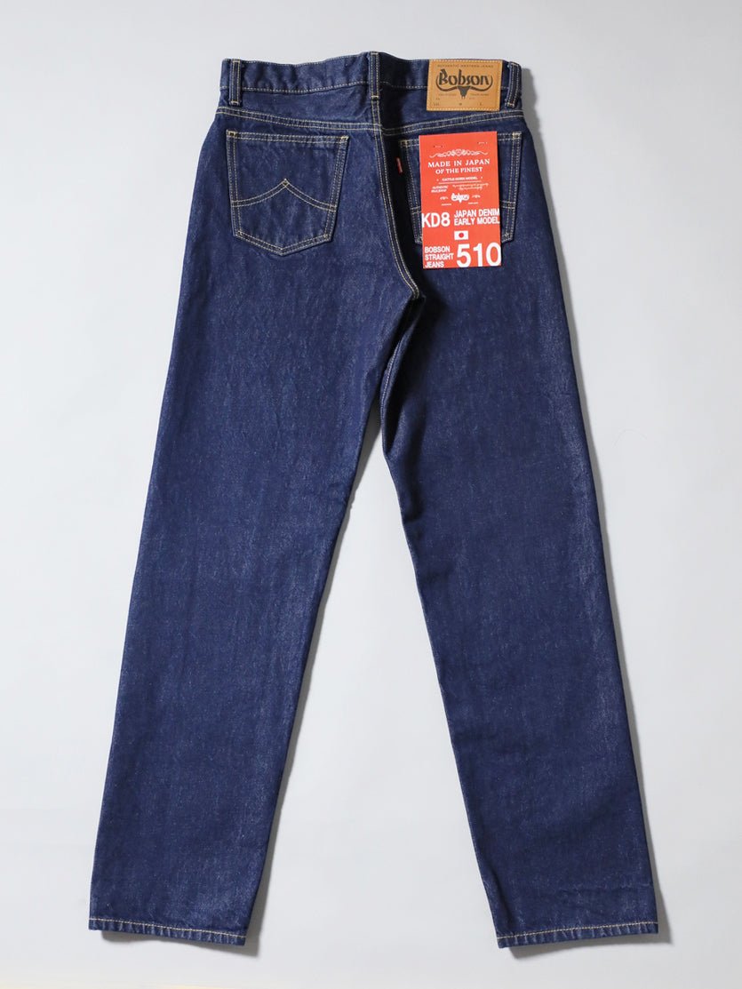 KD8ストレートジーンズ 510復刻 ワンウオッシュ 14oz – BOBSON JEANS