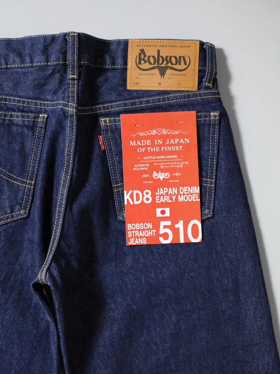 KD8ストレートジーンズ 510復刻 ワンウオッシュ 14oz – BOBSON JEANS