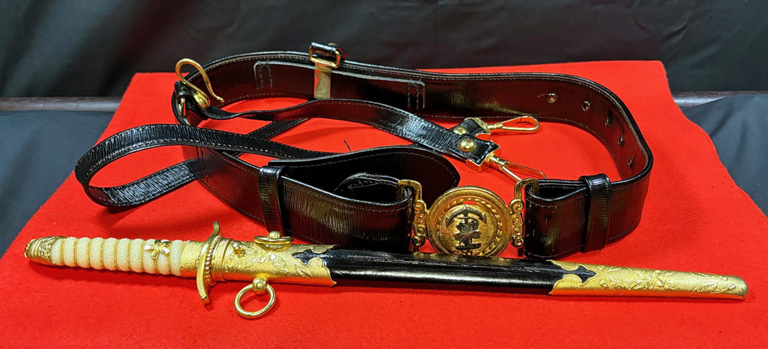海軍士官短剣及び剣帯（精密複製品） | 防長古美堂防長古美堂