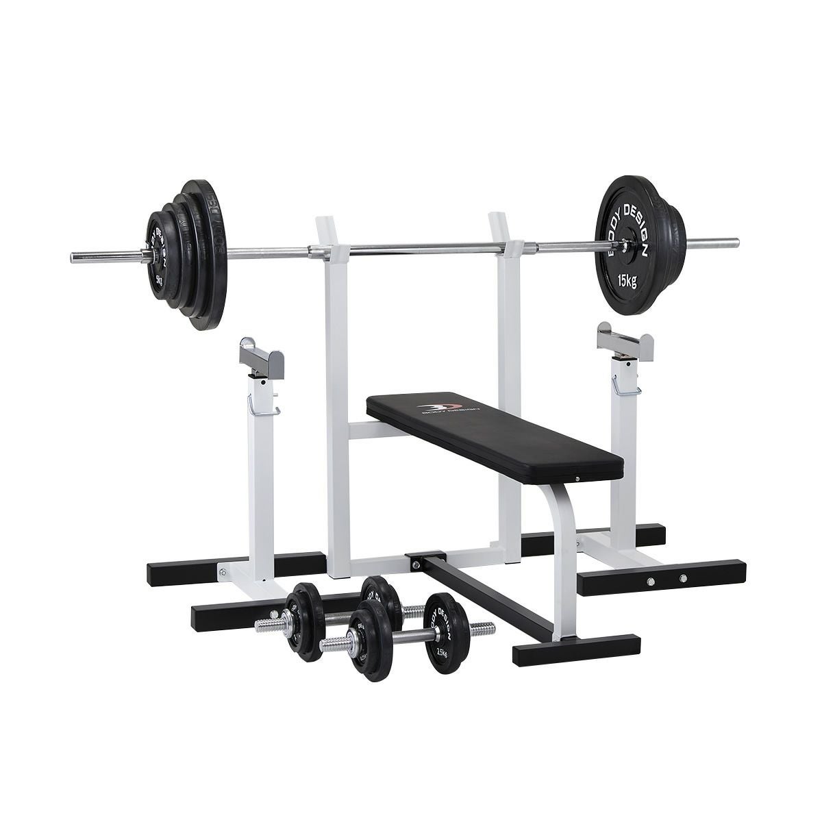 セーフティパックⅠ/ ラバーバーベルセット100kg / シャフト180cm