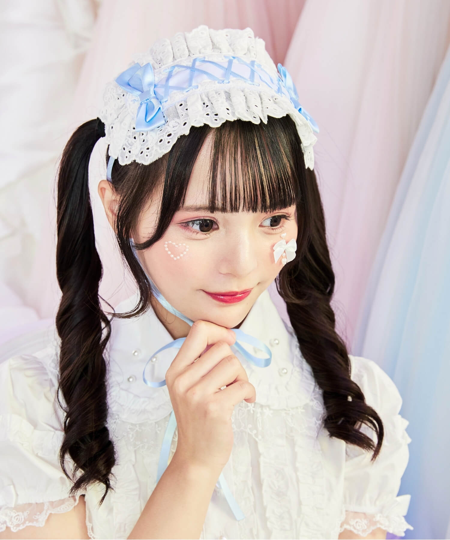 カットレースのレースアップリボンヘッドドレス | BODYLINE & LunaBelle