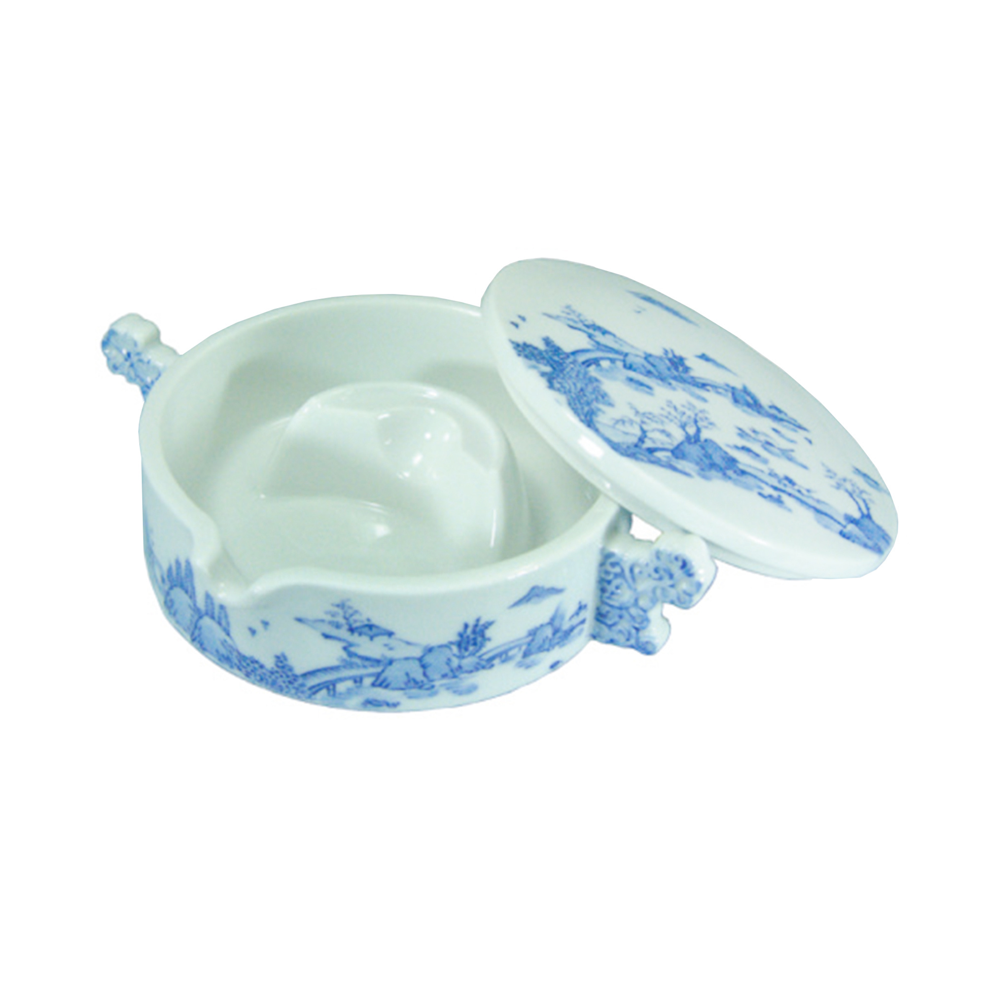 陶器 墨池 山水