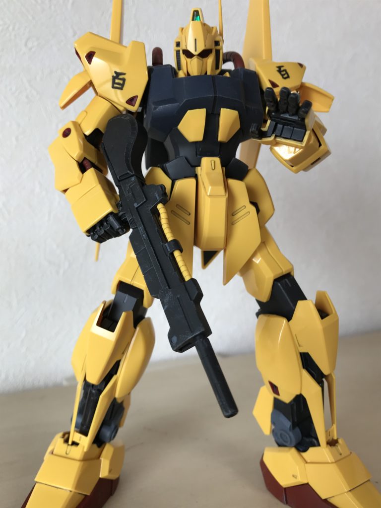 旧MG百式（Ver.1.0）バリュートシステム版 黄色の成型色を活かし