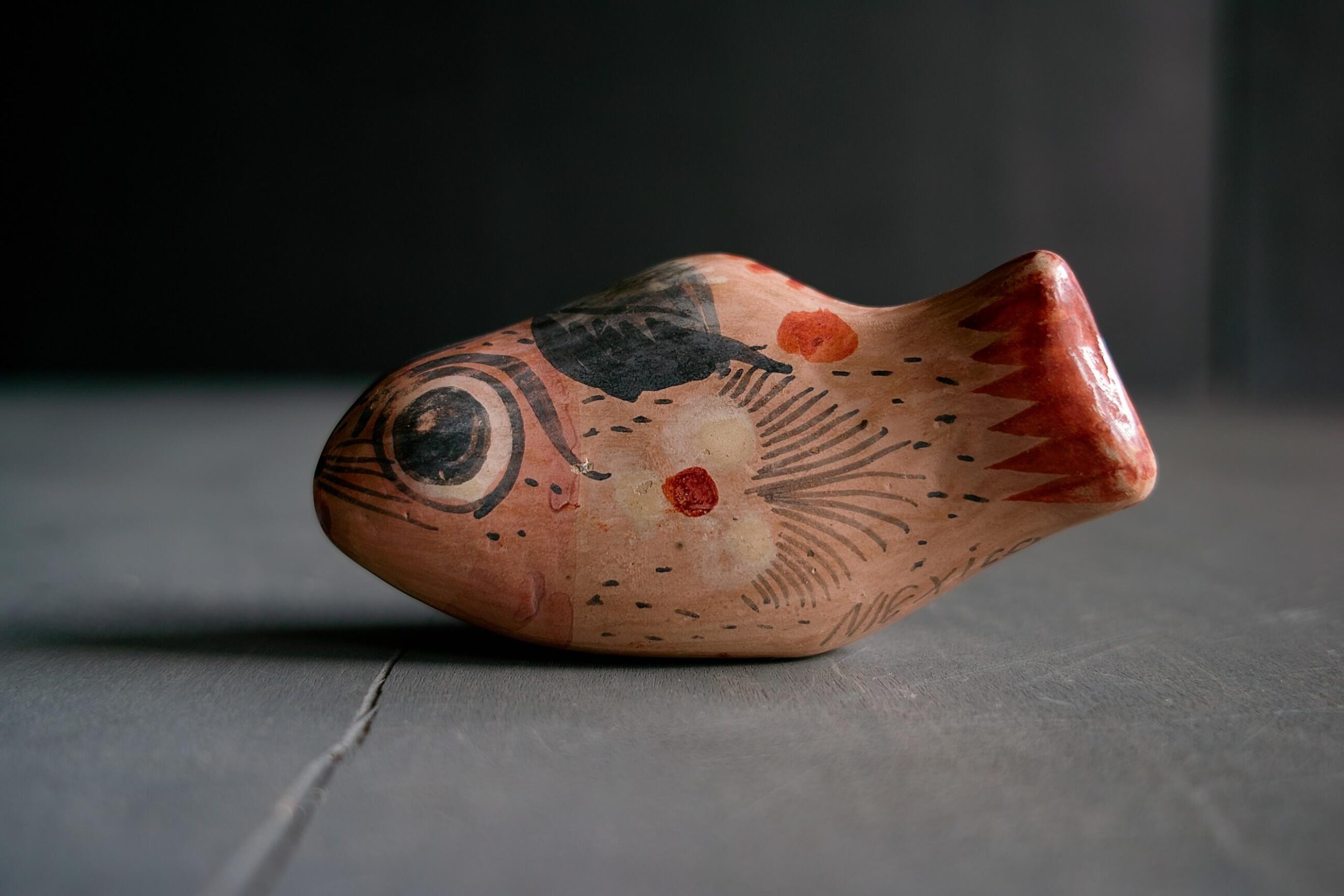 No.8849/8850/8851「メキシコの民芸：トナラ焼き / さかな3種」SOLD