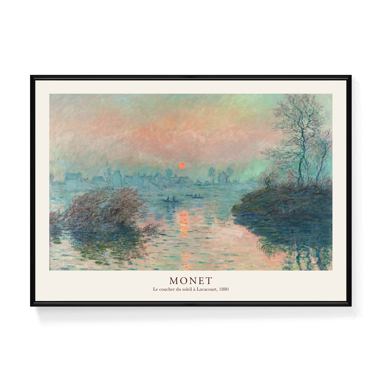 クロード・モネ《ラヴァクールの夕日》