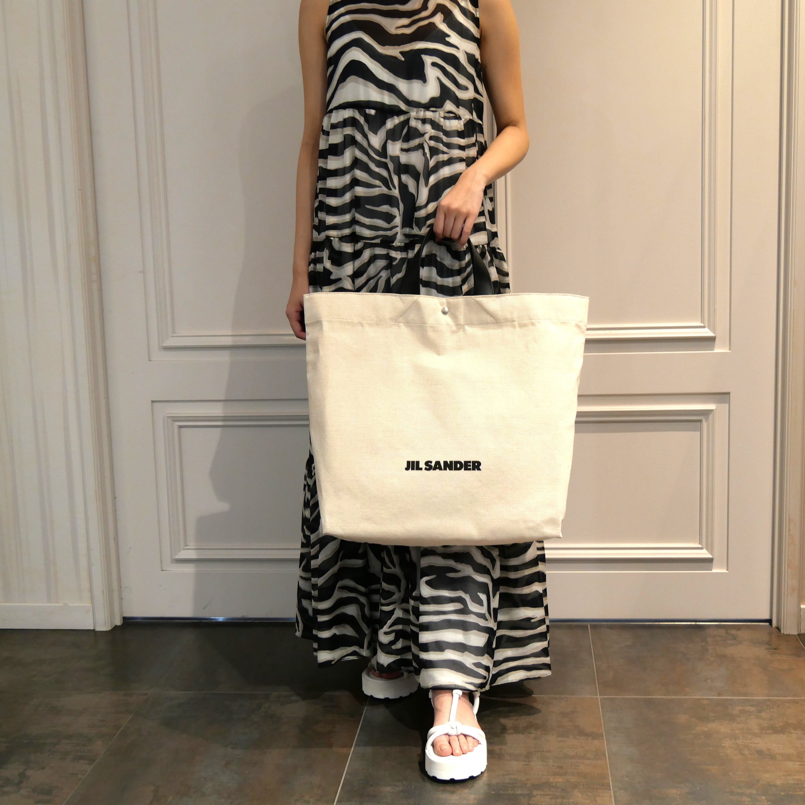 正規品・送料無料】JIL SANDER / FLAT SHOPPER TOTE （NATURAL