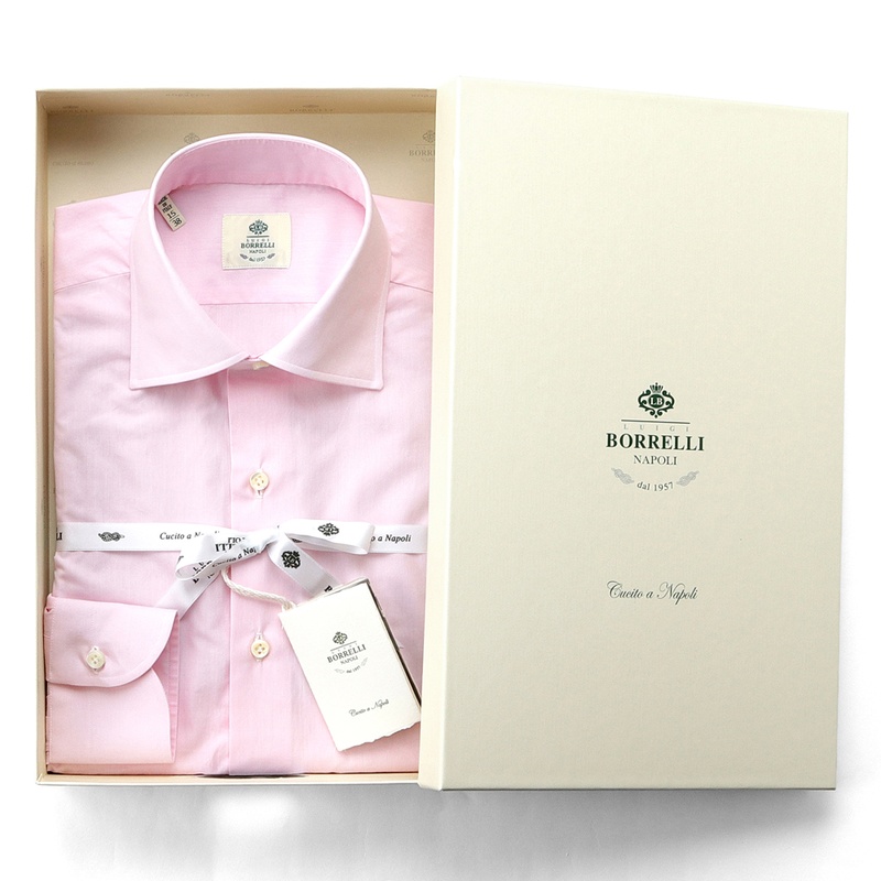 コットンポプリンセミワイドカラードレスシャツ／LUCIANO（R11015