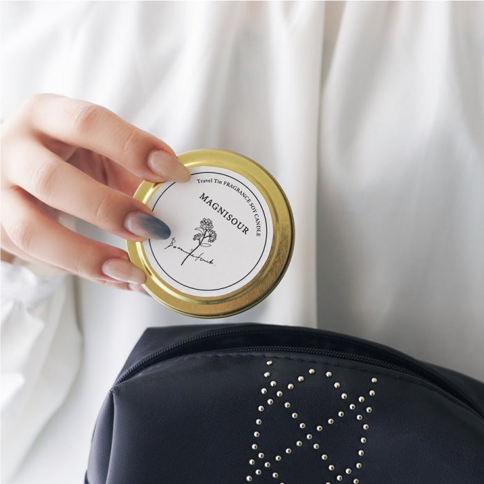 金木犀の香り｜トラベルティンキャンドル MAGNISOUR｜Botanicfolk