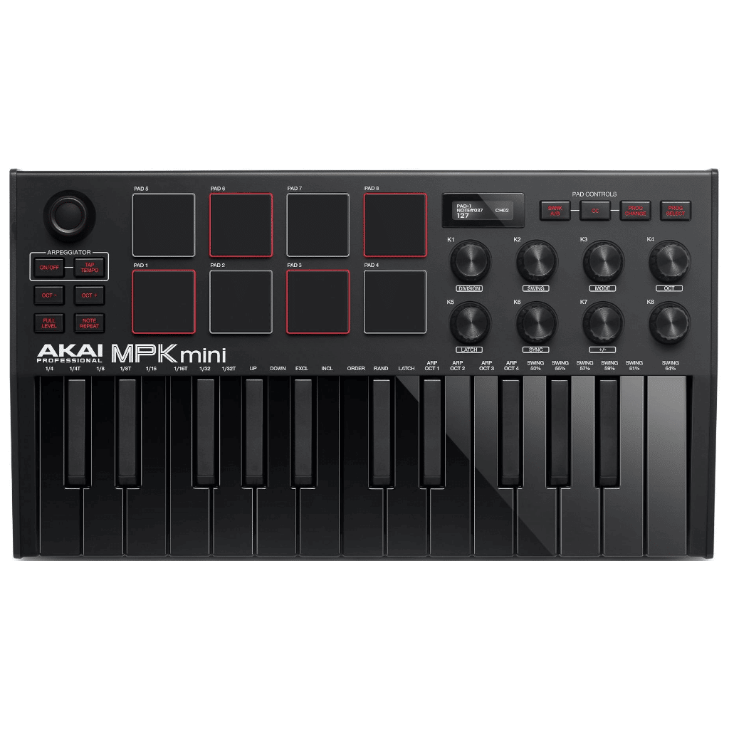 Akai MPK Mini MkIII – 25 Key USB MIDI Controller with MPC Drum