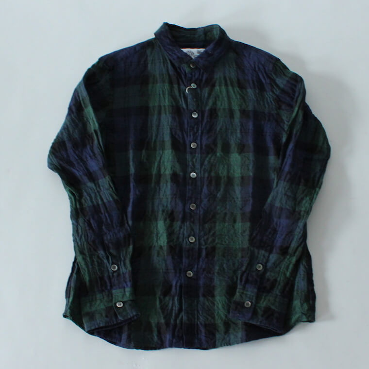 R&D.M.Co / オールドマンズテーラー タータンチェックシャツ（ブラック