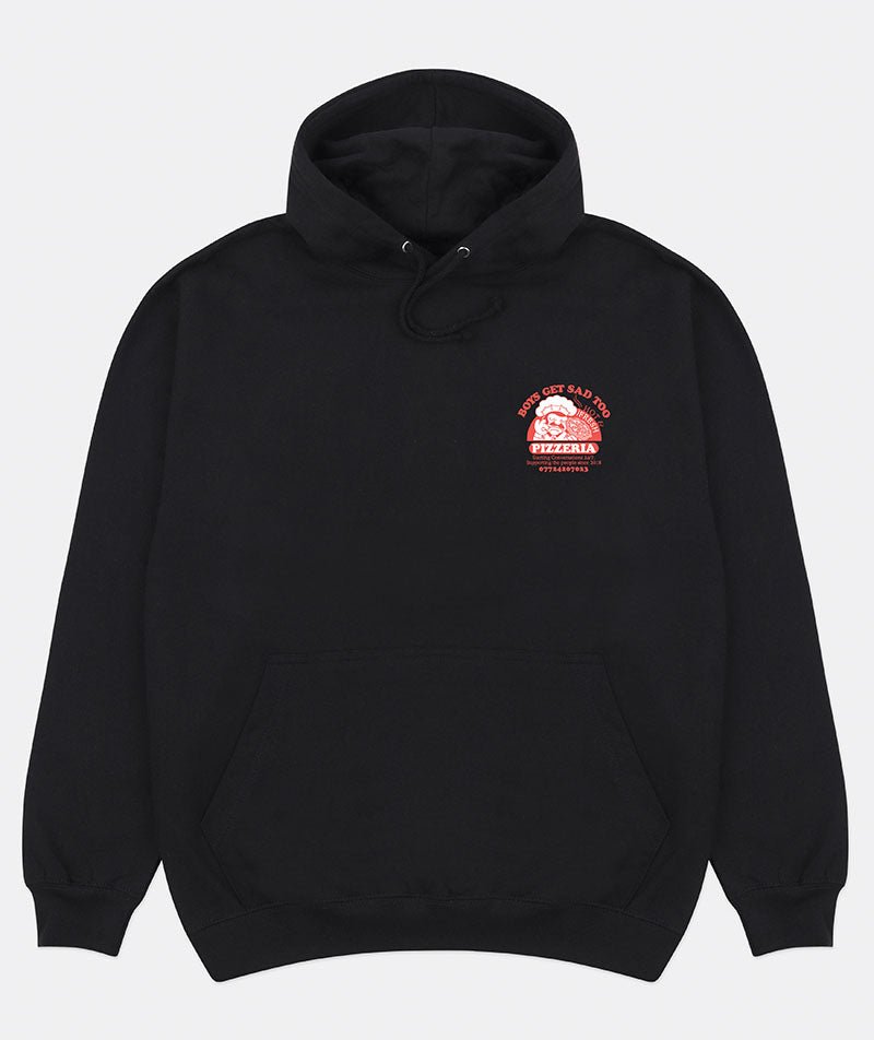 PIZZA HOODY BLACK – Boys Get Sad Too