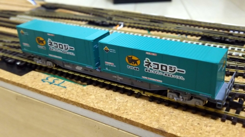 TOMIX コキ106後期型 ヤマト運輸コンテナ 入線 - 入線車両