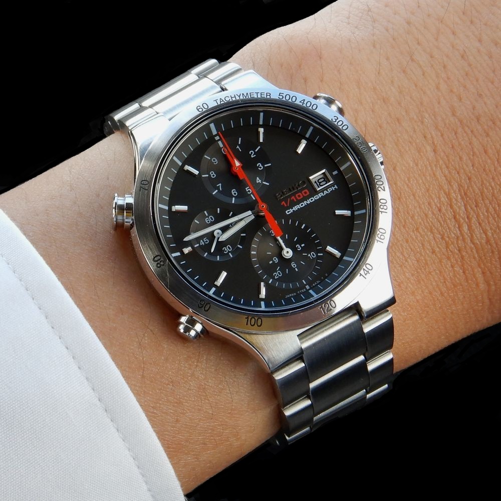 1/100秒を見たことありますか セイコー スピードマスター 7T52-6A30