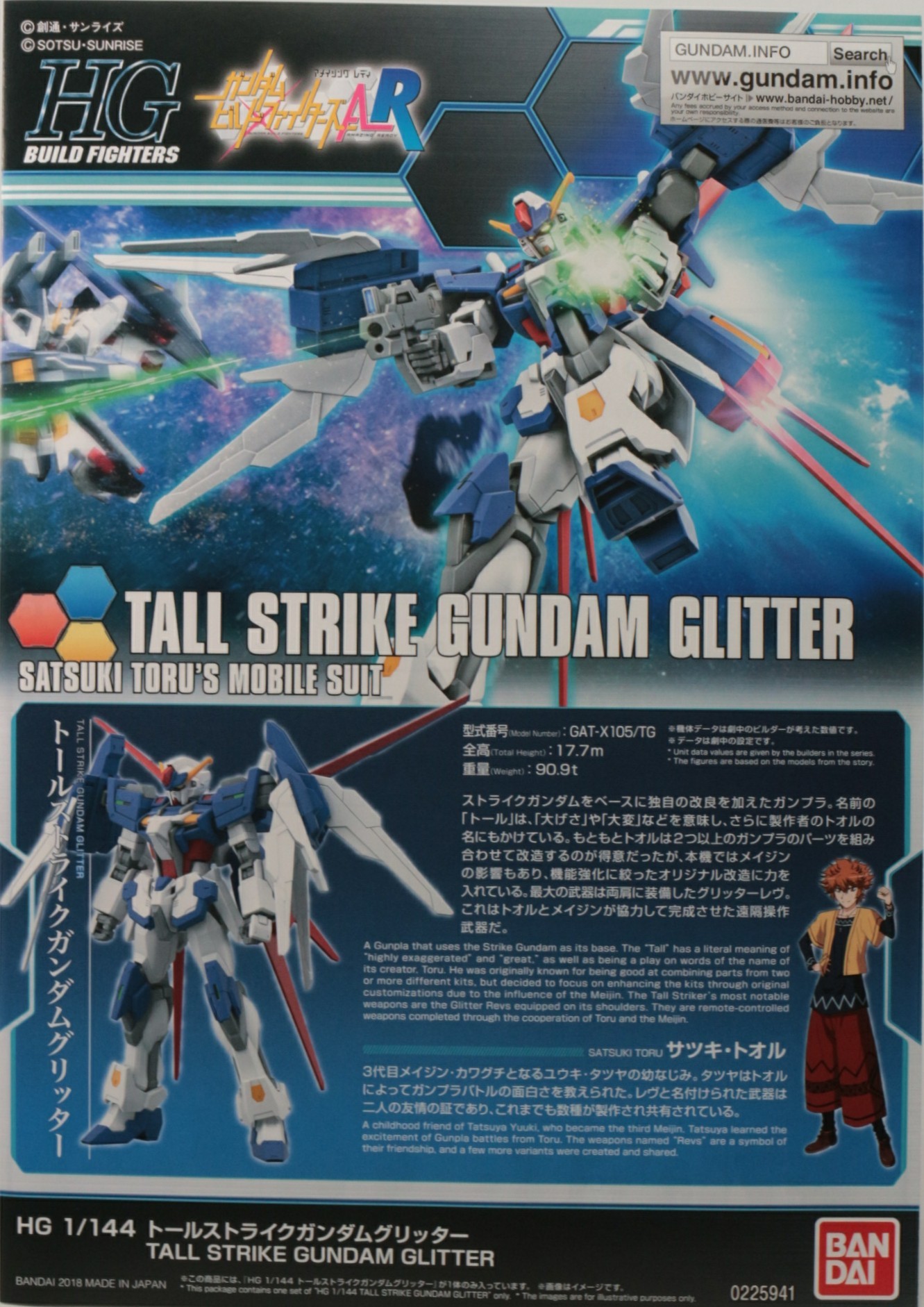 HGBF 1/144 トールストライクガンダムグリッターのご紹介！ - 先人に