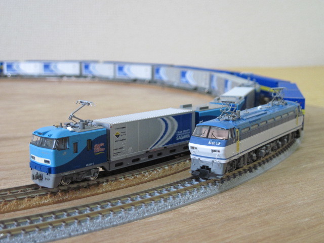 TOMIX コキ107(増備型・西濃運輸コンテナ付) 入線 その2 佐川さん