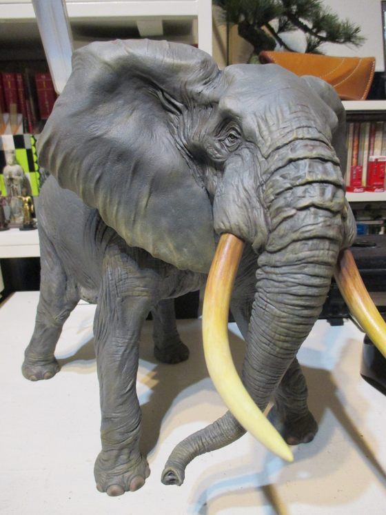 海洋堂 メガソフビアドバンス アフリカゾウ 完成 | Papa's Favorite!