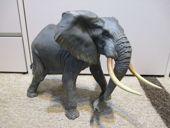 海洋堂 メガソフビアドバンス アフリカゾウ 完成 | Papa's Favorite!