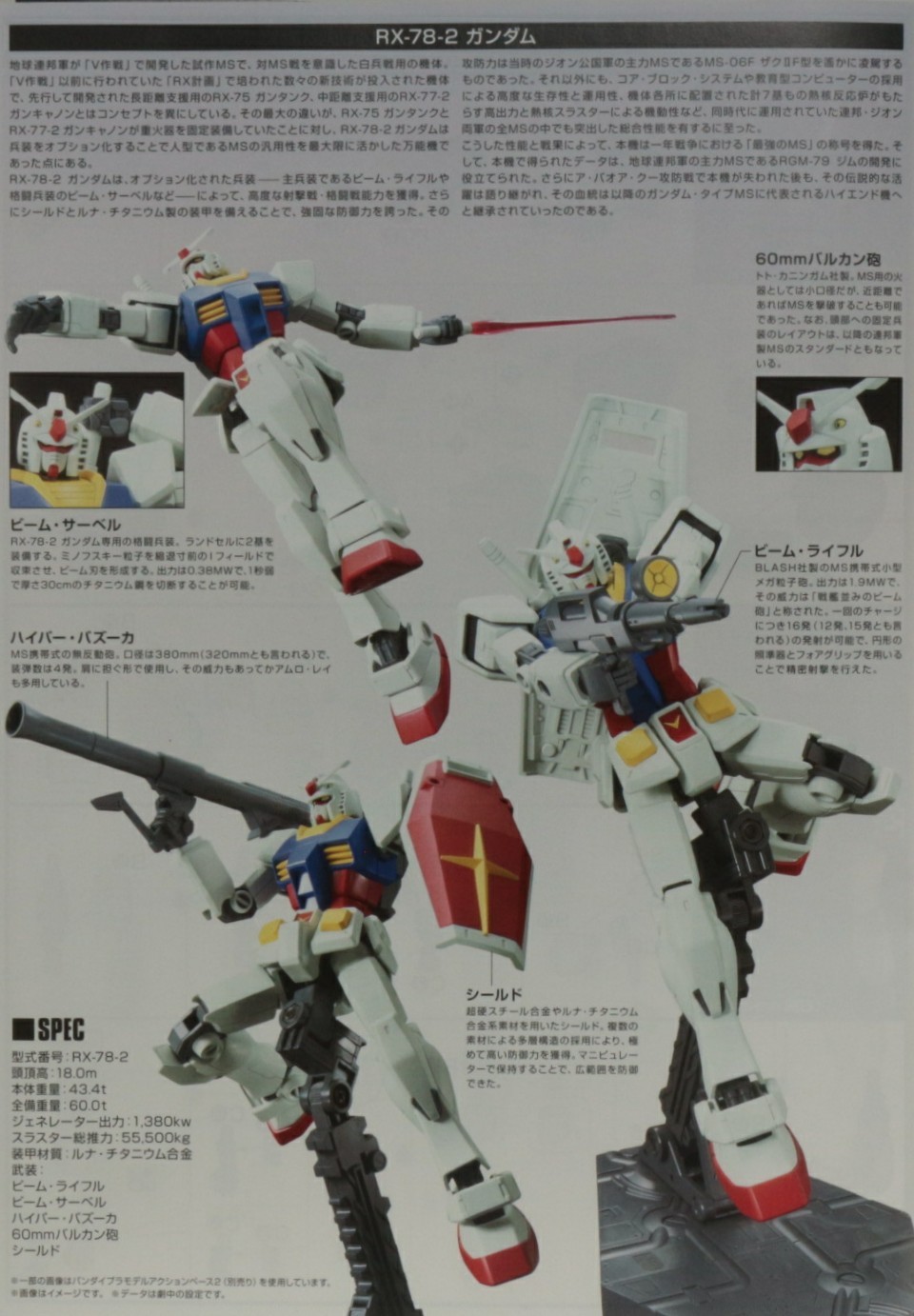 HG 1/144 RX-78-2ガンダム ジャイアンツ バージョンのご紹介です