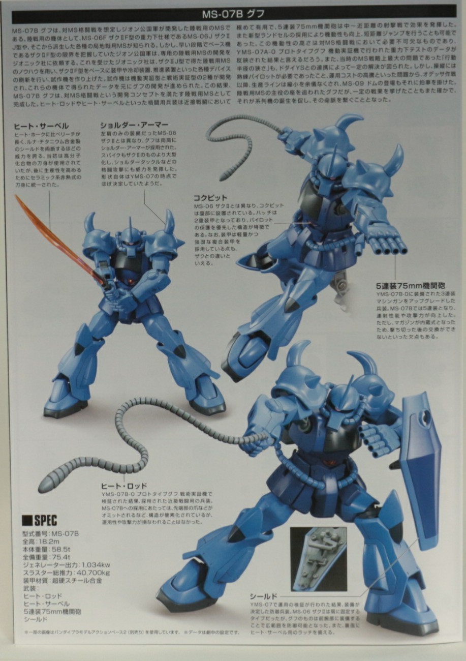HGUC 1/144 MS-07B グフ ドラゴンズバージョンのご紹介！ - 先人に続け