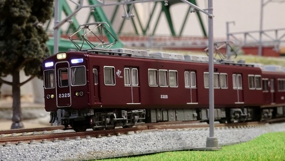 阪急2300系 冷房新社紋分割編成 - ビスタ模型鉄道（エヌゲージ日記）