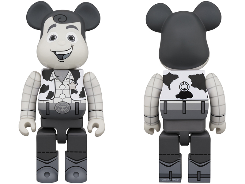 受注販売 トイ・ストーリーベアブリック ウッディベアブリック黒白 ver