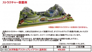 KATO アルプスの氷河特急 ディスクトップレイアウトのご案内