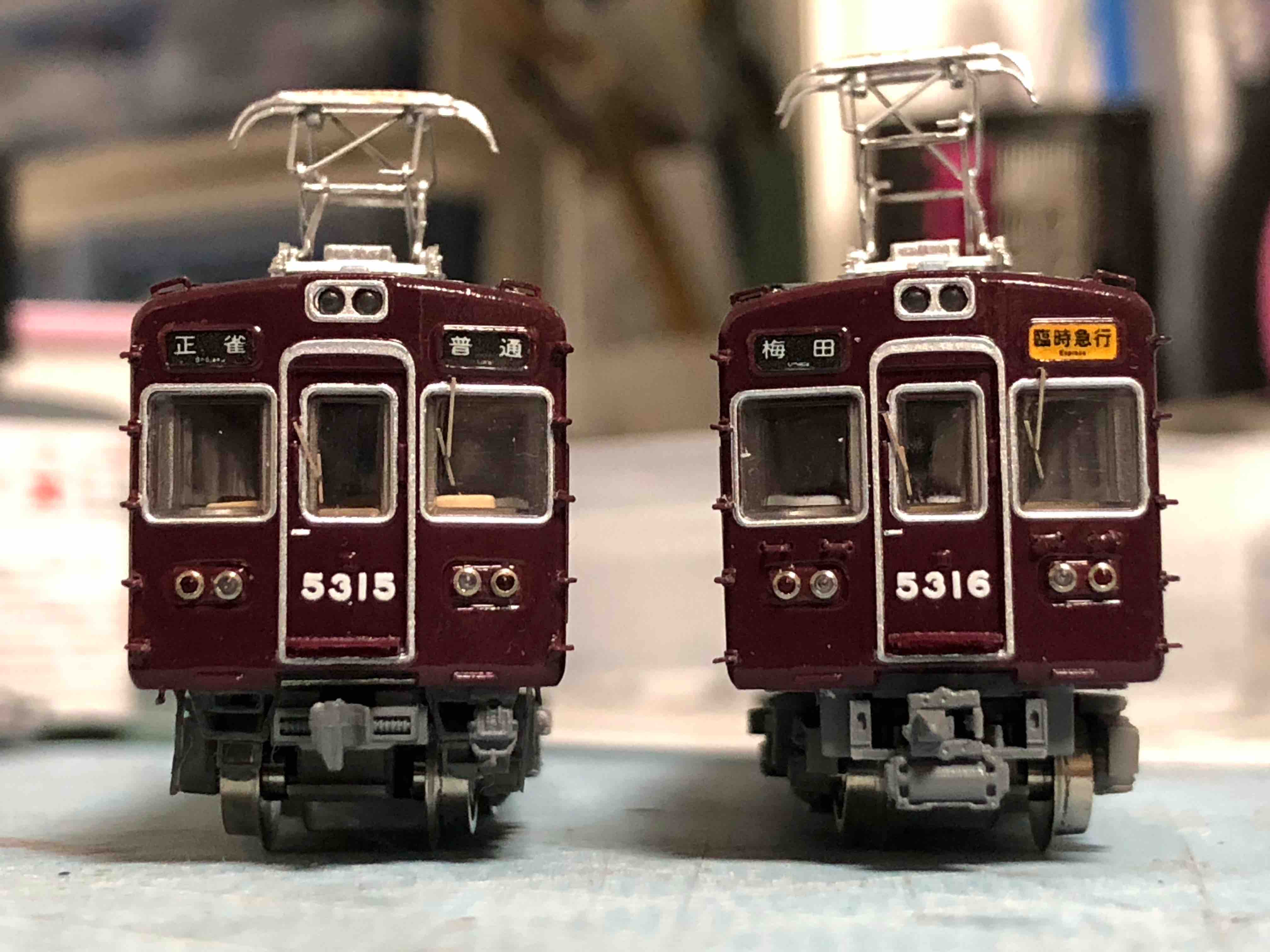 鉄コレ 阪急5300系 改修⑦行先種別と部品取付 - きくでんの模型製作記