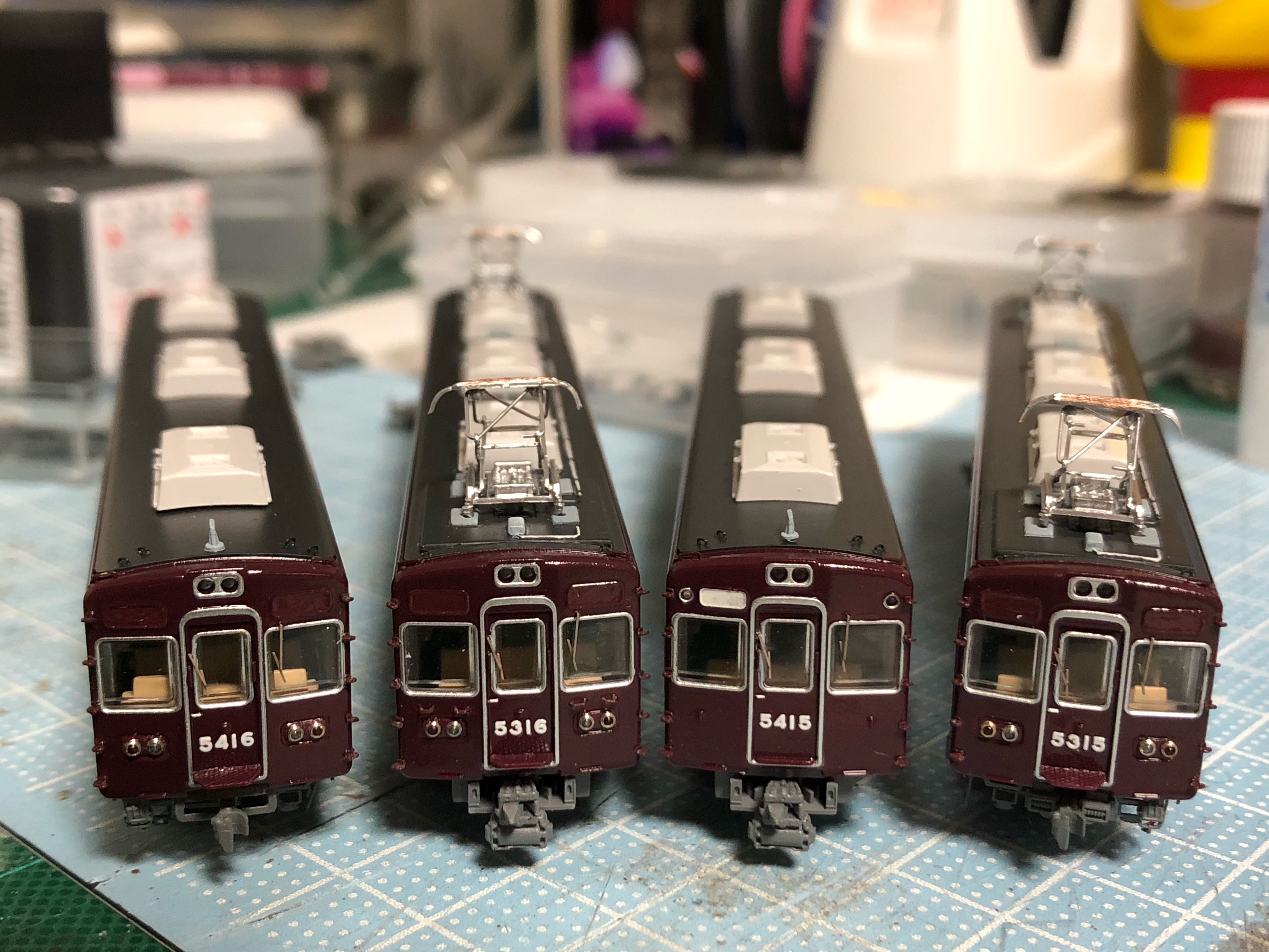 鉄コレ 阪急5300系 改修⑦行先種別と部品取付 - きくでんの模型製作記