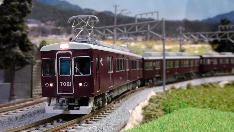 新車両入線】阪急7000系（7021編成タイプ・小窓無し）8両編成セット
