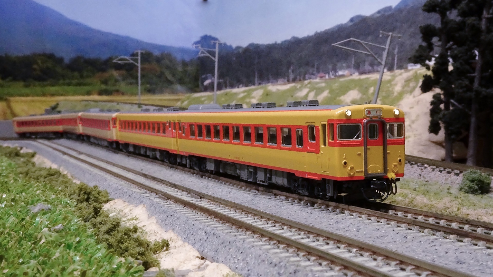 109F キハ58系 急行「ざおう」ー黄色い修学旅行用の800番台が印象的