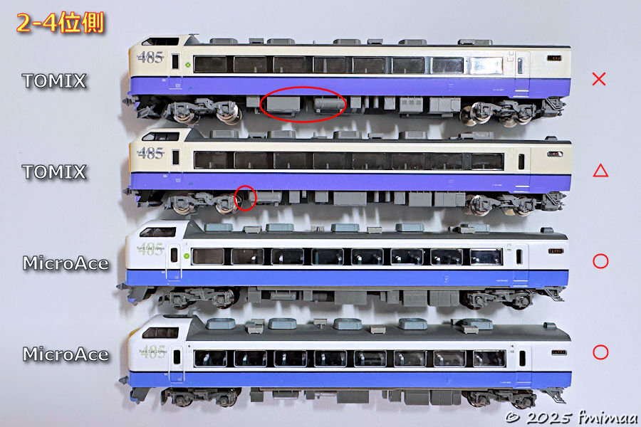 485系3000番台「白鳥」 TOMIX vs MicroAce - ナマケモノ写真館