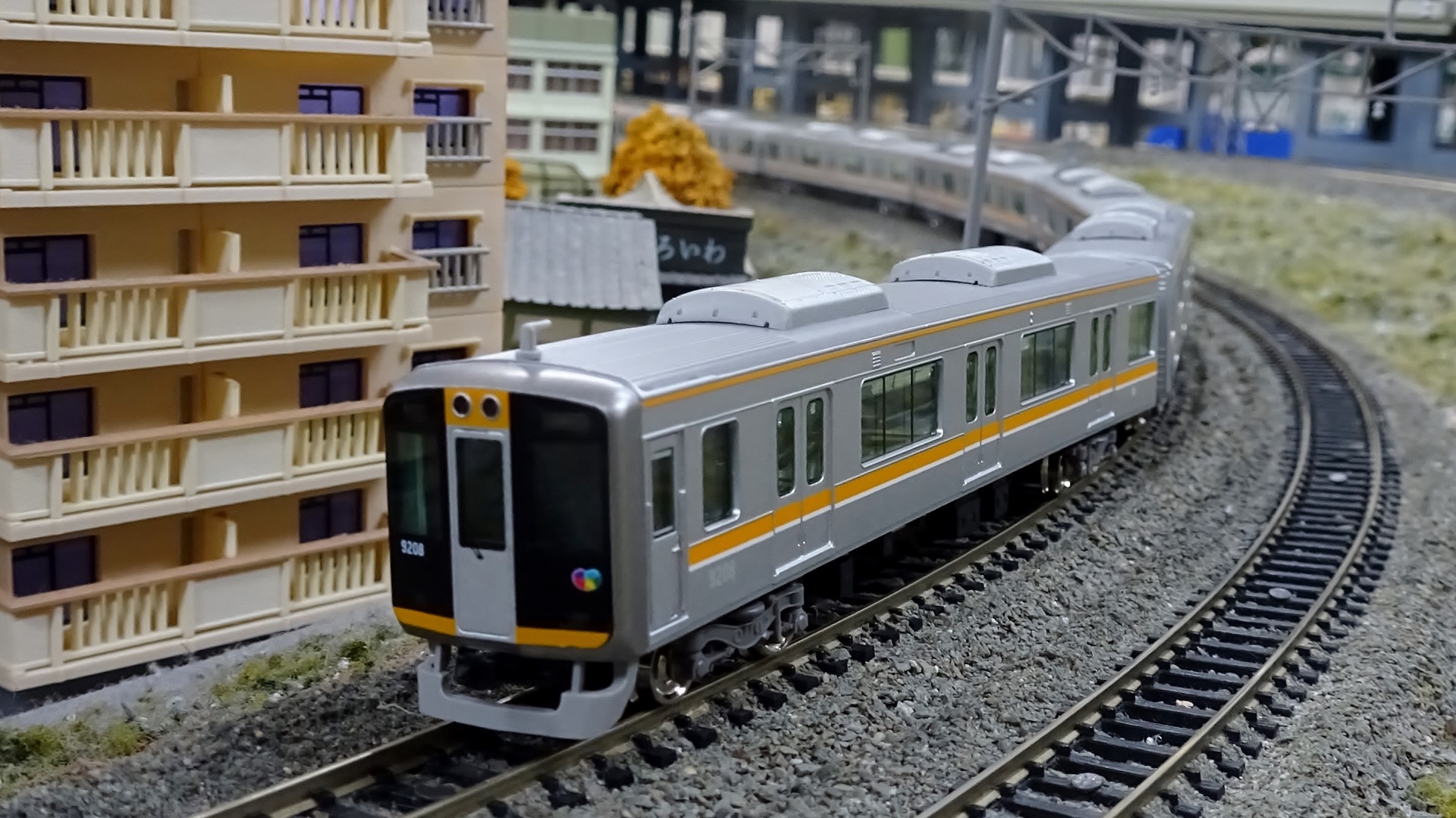 阪神9000系＋1000系 8両編成～RailGardenで車載カメラで並走