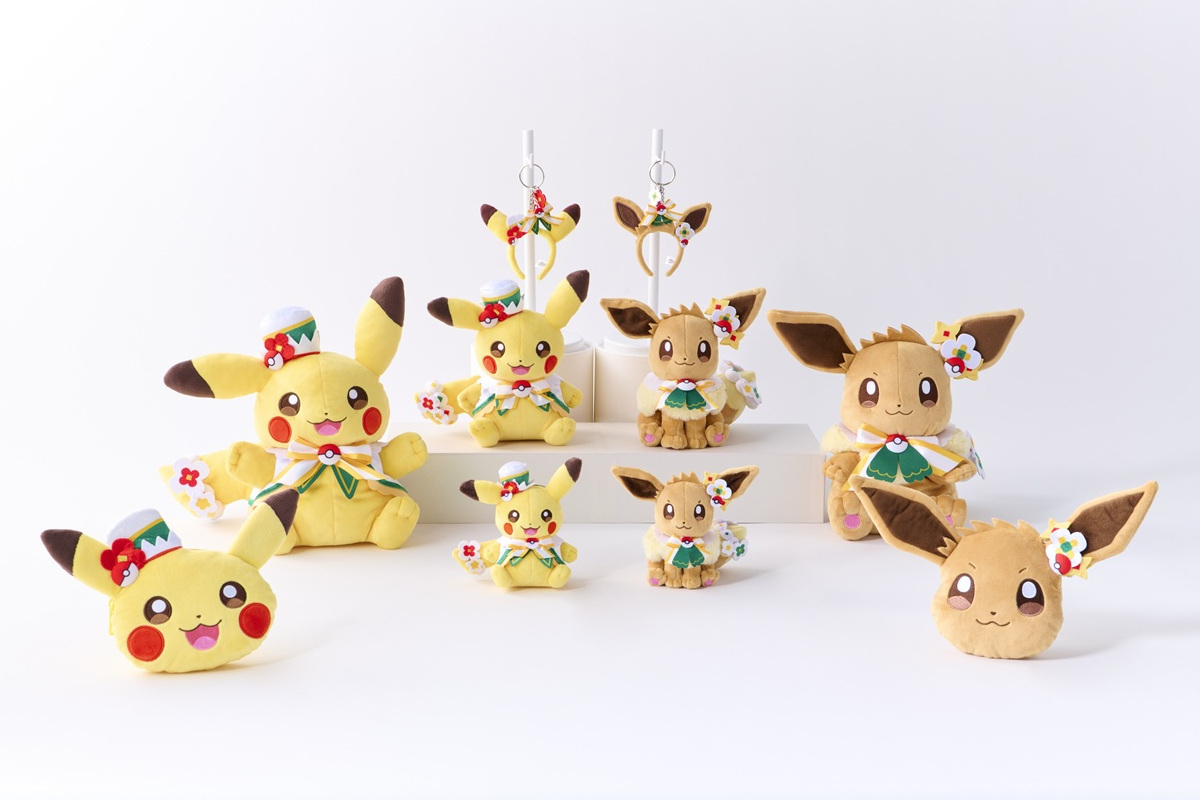 ポケパーク カントー オリジナルグッズ イーブイぬいぐるみや進化形