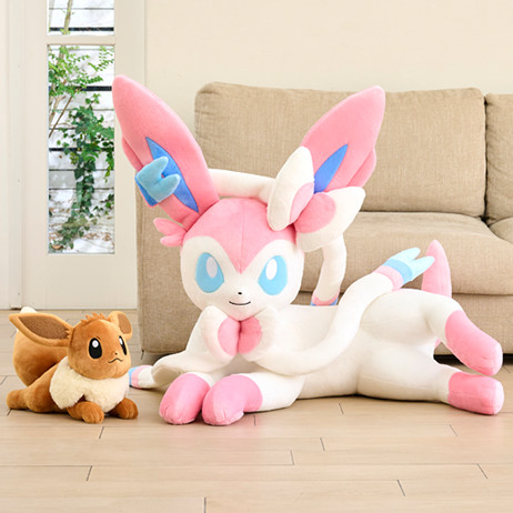 ポケモンセンター 等身大ぬいぐるみ イーブイ進化形 寝そべりが受注