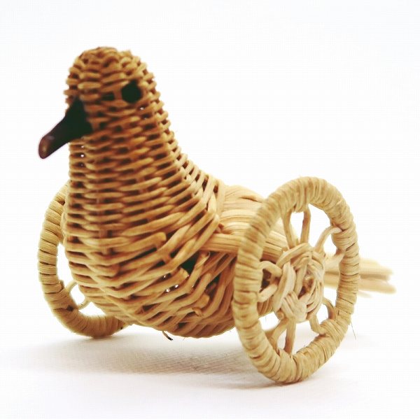 長野県の郷土玩具・縁起物】野沢温泉 鳩車：久保田工芸／「全国郷土