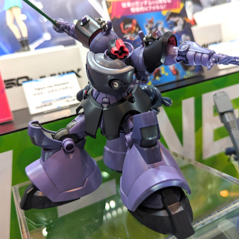 HG 1/144 リック・ドム ガイア機/オルテガ機(GQ)の塗装完成見本を展示