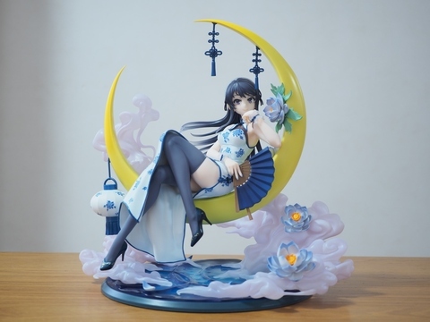 □スピリテイル「1/7 桜島麻衣・白チャイナドレスver.」フィギュア徹底