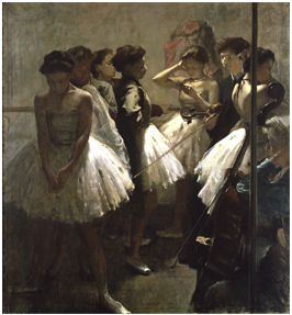 小磯良平「練習場の踊り子達」 | 足立区綾瀬美術館 annex