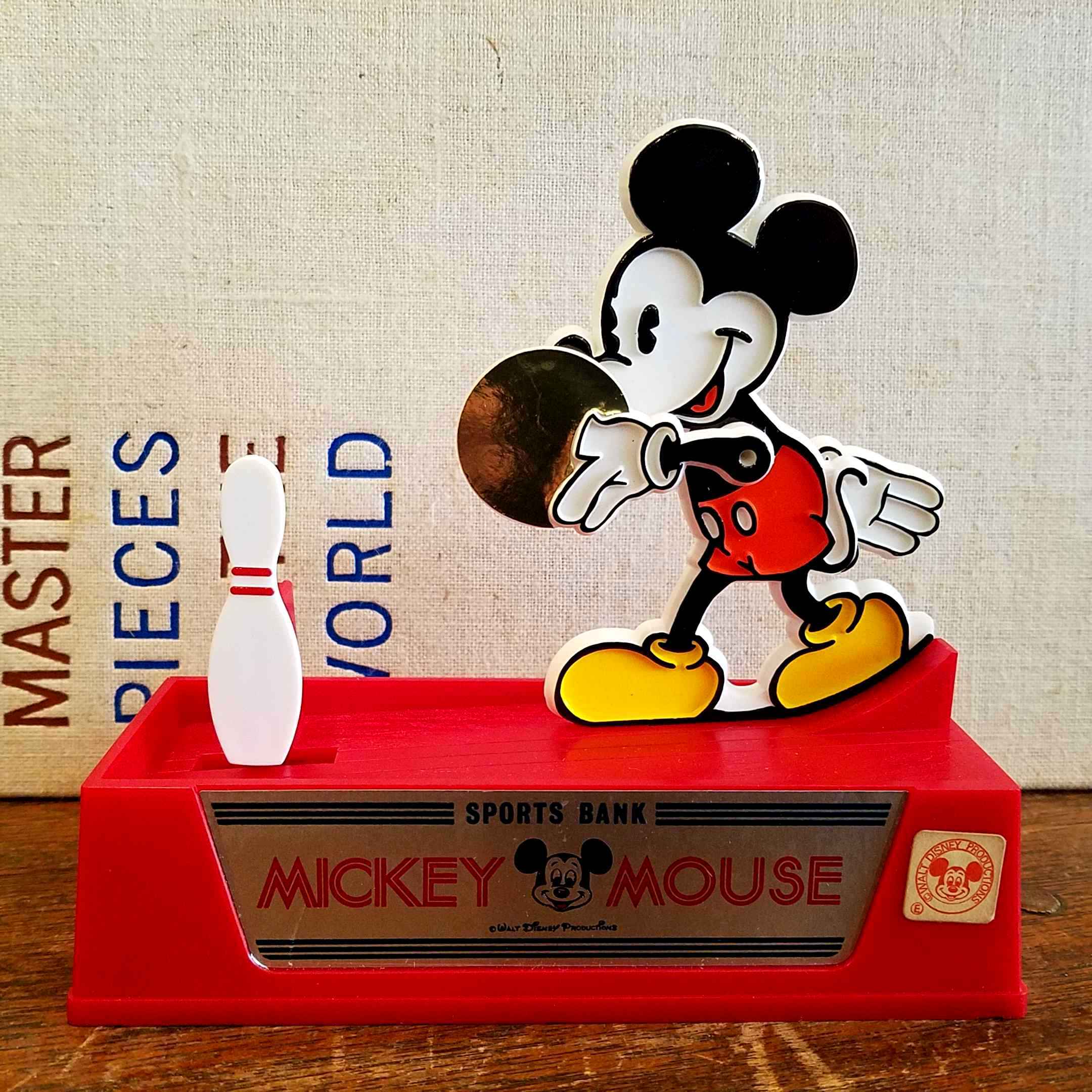 ビンテージなミッキーマウスのボーリングバンク（貯金箱） - [Sold Out