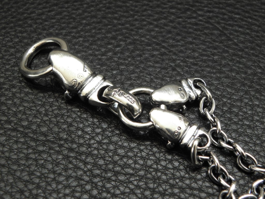 ガボラトリーのネックレス、ハーフ ブルドッグ ウイズ 2クォーター