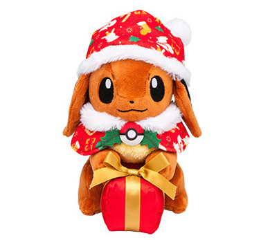 ポケモンセンター クリスマスグッズ公開、イーブイぬいぐるみが登場