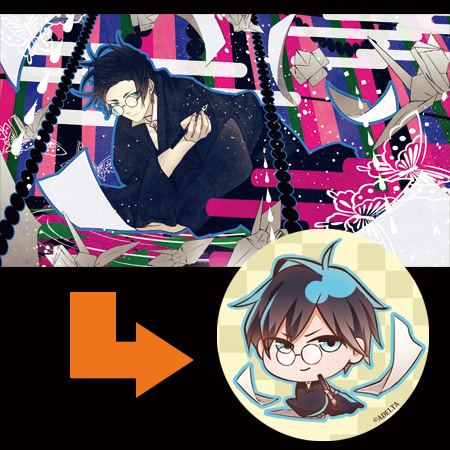 人気同人ゲーム「古書店街の橋姫」のステラオリジナル缶バッジの発売が