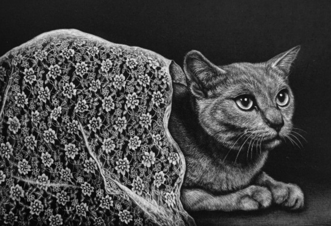 生田宏司 銅版画メゾチント展 ～自画・自刻・自刷の小宇宙に浮かび