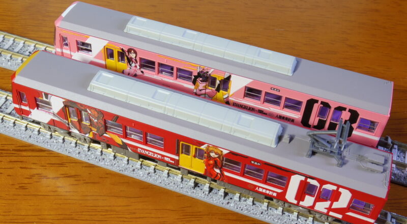 アスカとマリが鮮やかに踊る鉄コレ遠州鉄道2000形エヴァンゲリオン